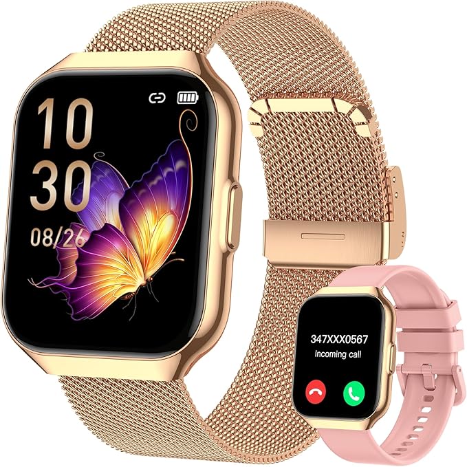 aopodo Montre Connectée Femme, 1.91 HD Smartwatch Fonction Féminine avec Appel Bluetooth 5.4 